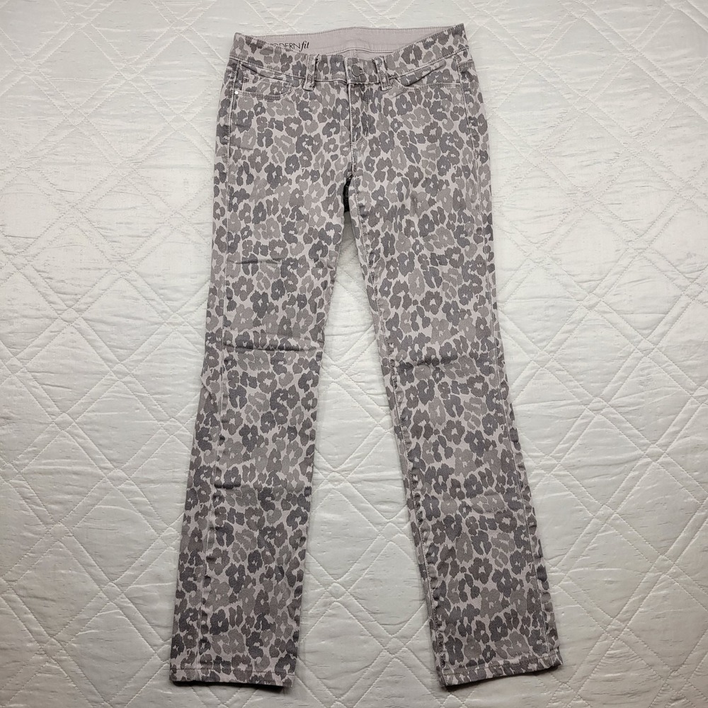 Ann Taylor Modern Fit Cheetah Print pants size 2 waist 29